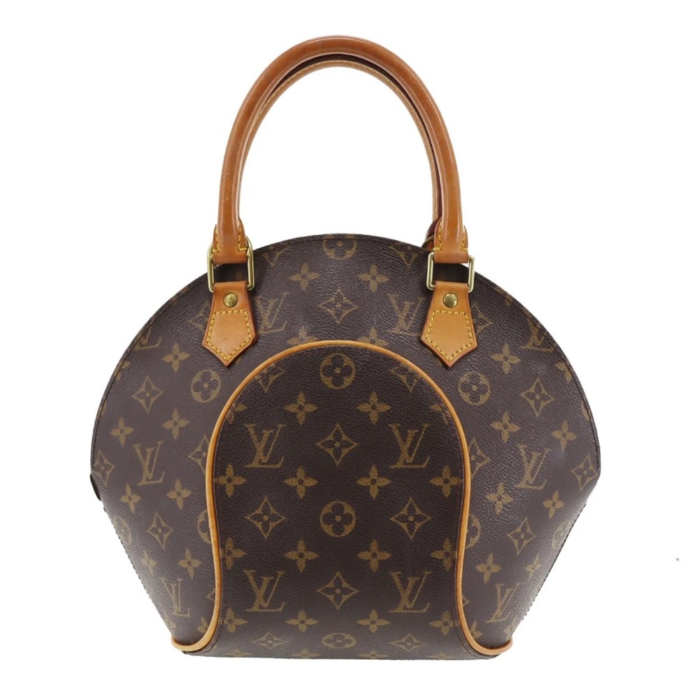 LOUIS VUITON Monogram Ellipse PM Handbag LV Brown Canvas